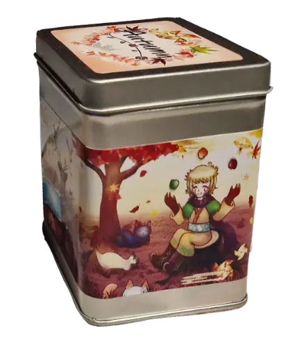 Boite à thé, illustration "Automne"